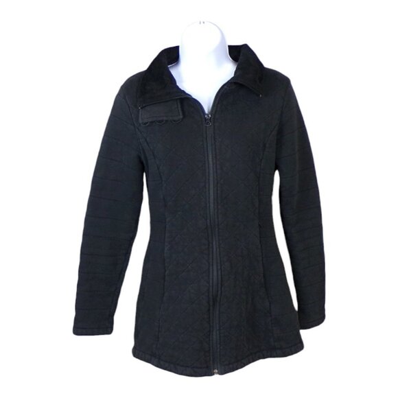 The North Face Caroluna Quilted / Fleece Turtleneck Collar Jacket Sz Sm #1000 - Picture 1 of 16